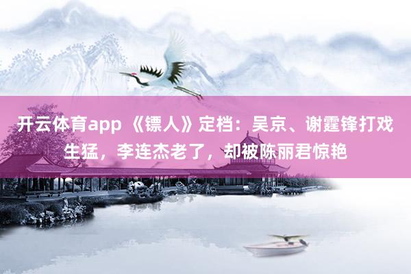 开云体育app 《镖人》定档:吴京、谢霆锋打戏生猛,李连杰老了,却被陈丽君惊艳