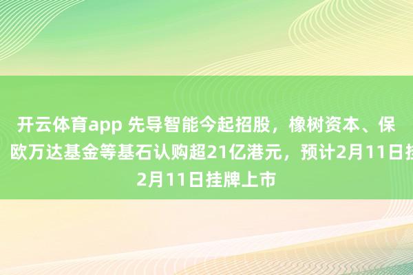 开云体育app 先导智能今起招股,橡树资本、保银投资、欧万达基金等基石认购超21亿港元,预计2月11日挂牌上市